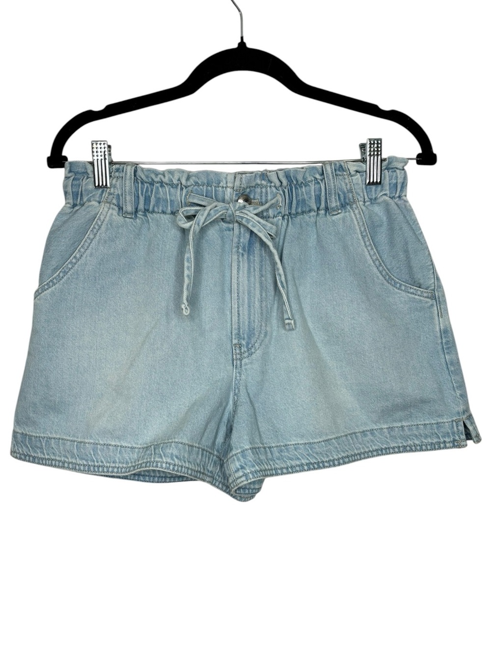 NEW Madewell Tie-Waist Denim Shorts Cotton Lightweight Summer Beach Small - Picture 2 of 12